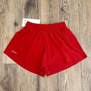 NWT Lululemon Pace Crush High Rise Shorts 2.5" In Dark Red Size XXS